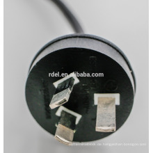 Australia SAA Approval 3 pin plug with 3*0.75mm2 cable